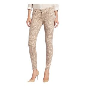 Lucky Brand‎ Sofia Skinny Neutral Leopard print jeans size 30 boho animal print